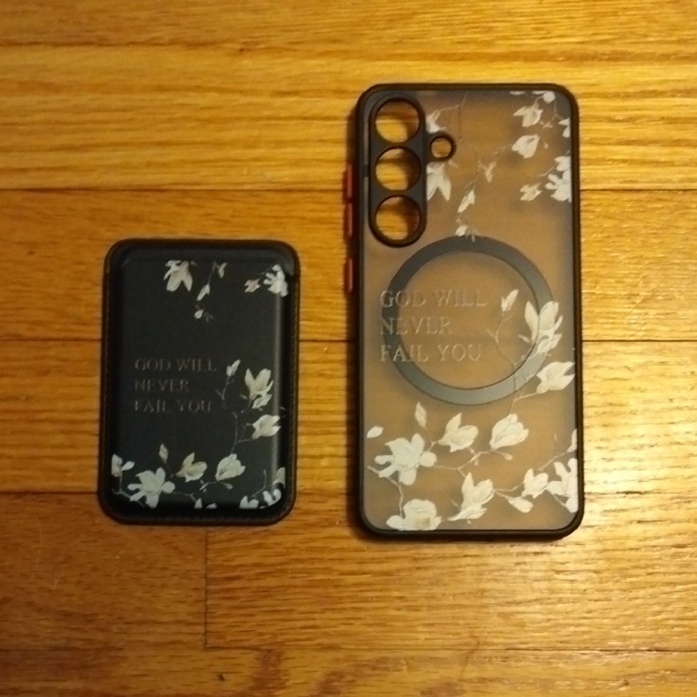 Semi Transparent Christian Phone Case For Samsung Galaxy 25 With Magnetic Wallet